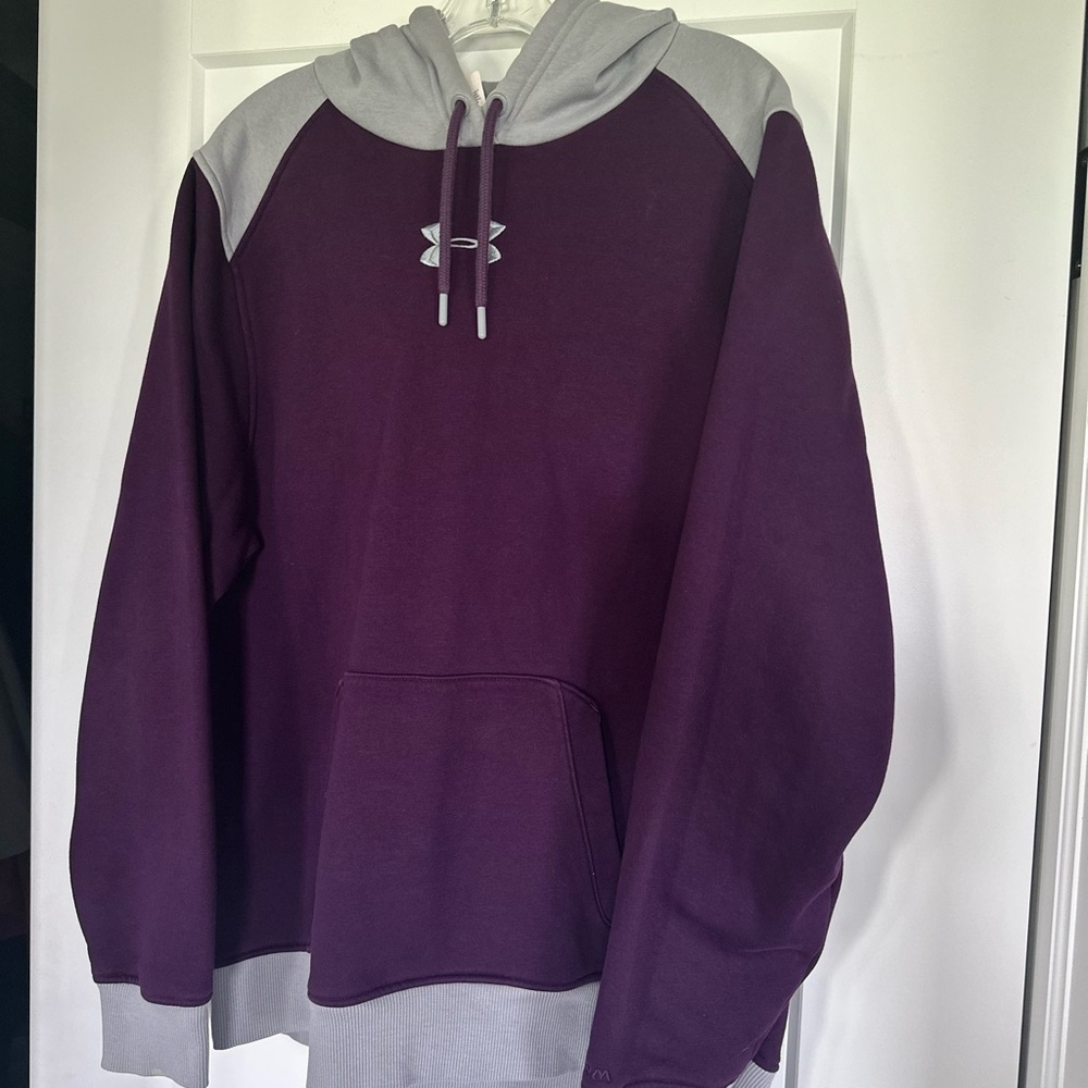 Under Armour Purple and Gray Hoodie